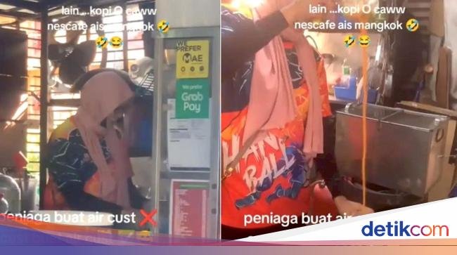 Inisiatif Tinggi! Pelanggan Bikin Teh Tarik Sendiri karena Kedai Ramai