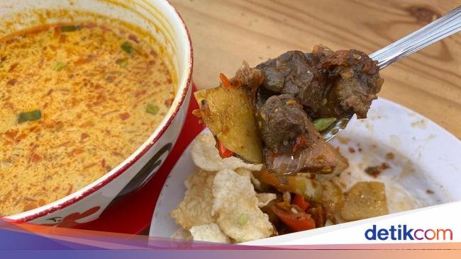 Sedep Bener! Soto Oseng Daging Level 3 Berkuah Santan Susu