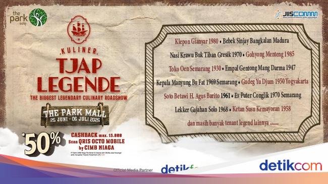 Ada Kuliner Legendaris & Autentik di Festival Kuliner Tjap Legende Solo