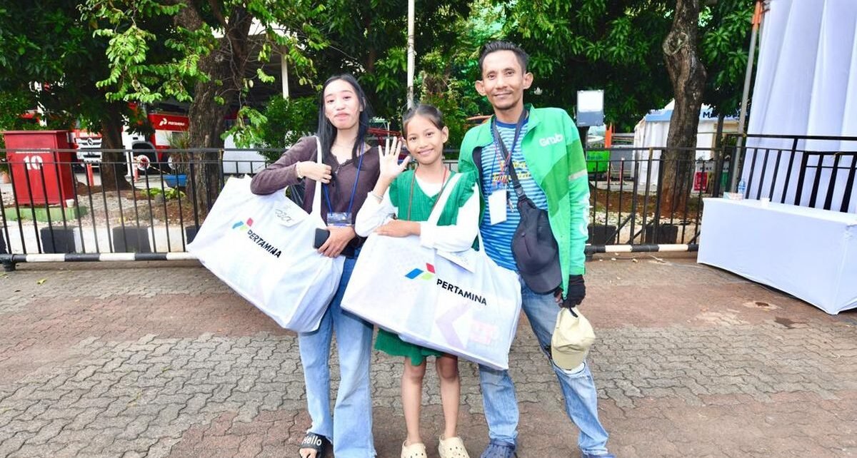 Pertamina Gaet UMKM Lokal Bantu Perlengkapan Sekolah Anak Driver Ojek