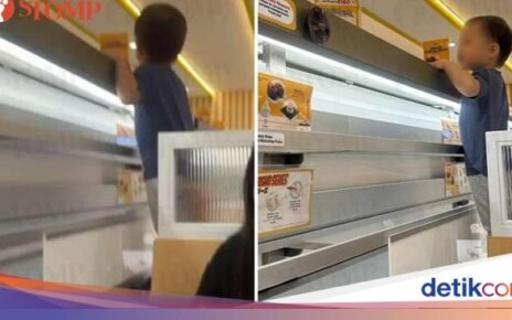 Duh! Ada Balita Naik ke Atas Meja Restoran dan Sentuh Sushi
