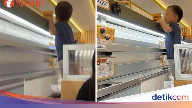 Duh! Ada Balita Naik ke Atas Meja Restoran dan Sentuh Sushi