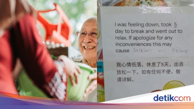 Jaga Kesehatan Mental, Lansia Ini Pilih Libur Jualan Makanan saat Sedih