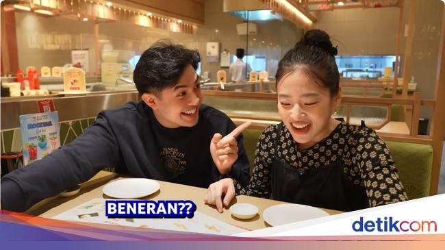 Kompaknya Jerome Polin dan Haruka Saat Mukbang Sushi hingga Pizza