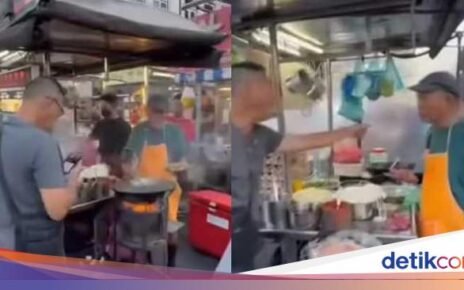 Kesal Makanannya Lama Disajikan, Pria Ini Ngamuk Banting Wajan Penjual