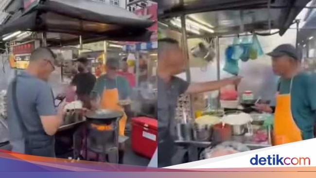 Kesal Makanannya Lama Disajikan, Pria Ini Ngamuk Banting Wajan Penjual