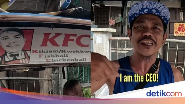 Kocak! Penjual 'KFC' Kaki Lima Ini Ternyata Bukan Jualan Ayam Goreng