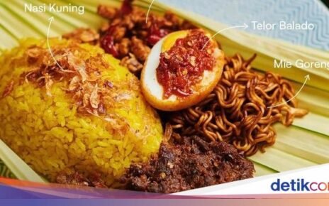 5 Nasi Kuning Lauk Ikan Cakalang hingga Ayam Goreng Enak di Jakarta