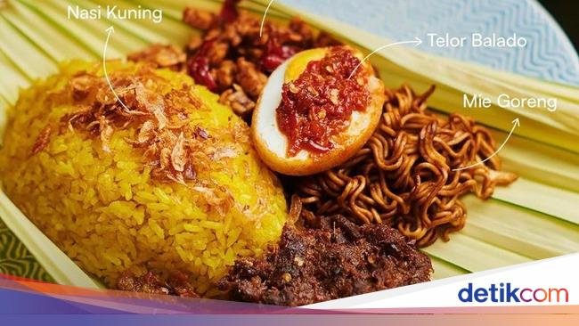 5 Nasi Kuning Lauk Ikan Cakalang hingga Ayam Goreng Enak di Jakarta