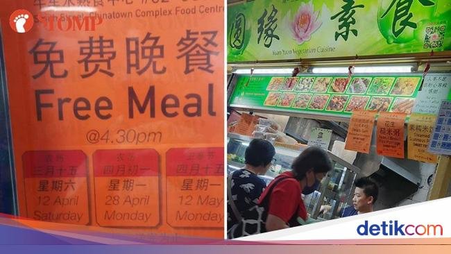 Rakus! Pria Ini Ambil 24 Makanan dari Kedai yang Sedang Berbagi