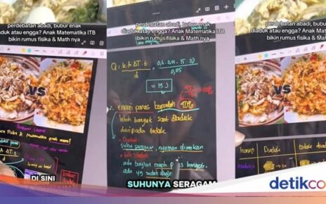 Jawaban Kontroversi Bubur Diaduk vs Tidak Diaduk pakai Rumus Fisika