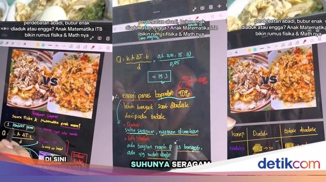 Jawaban Kontroversi Bubur Diaduk vs Tidak Diaduk pakai Rumus Fisika