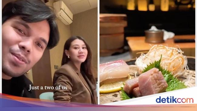 Tanpa Baby Arash, Thariq Halilintar dan Aaliyah Asyik 'Sushi Date'