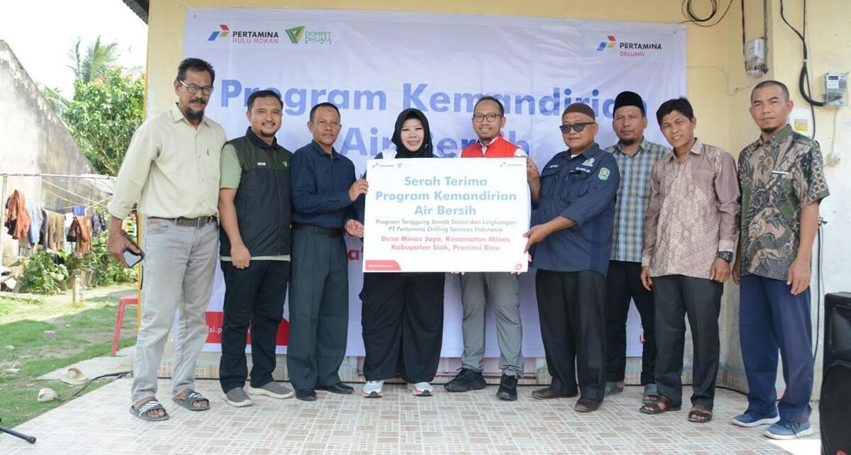 Pertamina Drilling Hadirkan Akses Air Bersih untuk Warga Siak