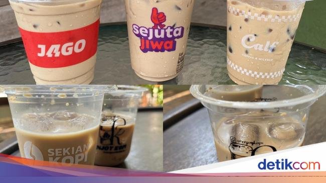 Cicip 5 Es Kopi Susu Gerobakan Harga Rp 8 Ribu-15 Ribu, Enak Mana?