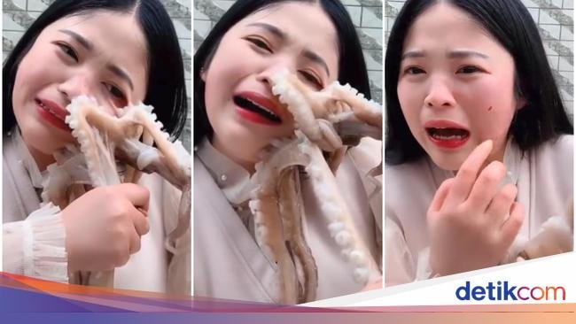 Makan Seafood Hidup, 4 Orang Ini Digigit Gurita hingga Udang!