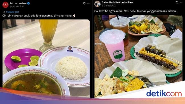 Netizen Sepakat Tempat Makan yang Pajang Foto Pemilik Punya Menu Enak