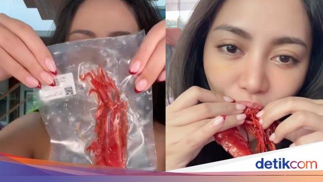 Rachel Vennya Cicip Udang Viral Carabineros, Harganya Rp 160 Ribu per Ekor