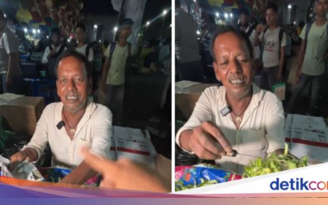 Unik! Penjual Makanan Ini Tawarkan Kulit Timun Kupas per Kilogram