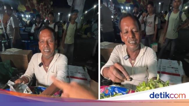 Unik! Penjual Makanan Ini Tawarkan Kulit Timun Kupas per Kilogram