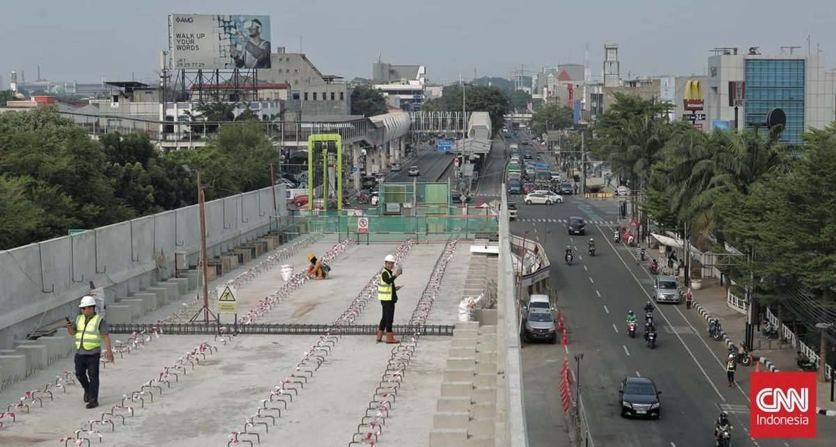 Progres Pembangunan LRT Velodrome-Manggarai Capai 67 Persen