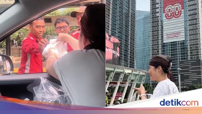 Aksi Mulia Pemilik Bakery Korea Bagikan Roti ke Petugas Usai Demo