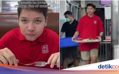 Cinta Banget Nasi Ayam, Remaja Bule Ini Semangat Kerja di Kedai Legendaris