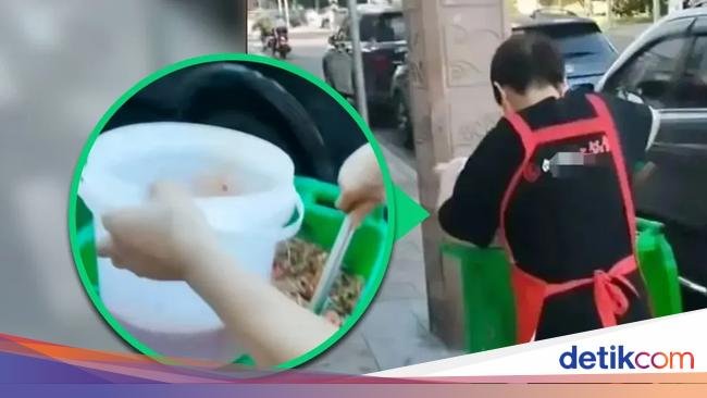Jadi Sorotan, Aksi Pegawai Resto Kumpulkan Minyak dari Tempat Sampah
