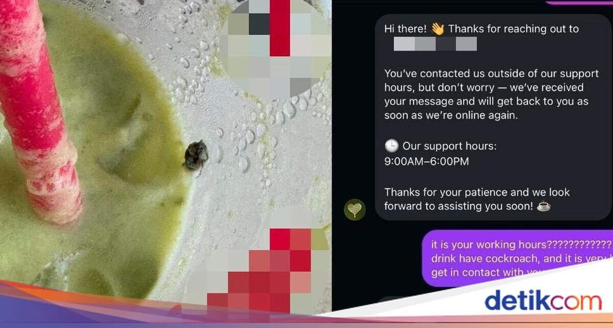 Pesan Minuman di Kafe, Wanita Ini Dapat 'Bonus' Kecoa Kecil