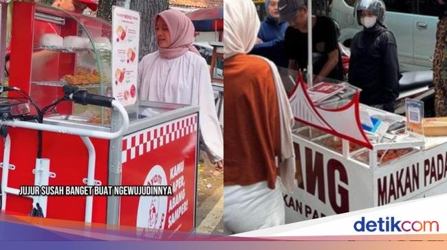 5 Makanan Resto Dijual di Gerobak Keliling, Ada Ayam Geprek hingga Nasi Padang