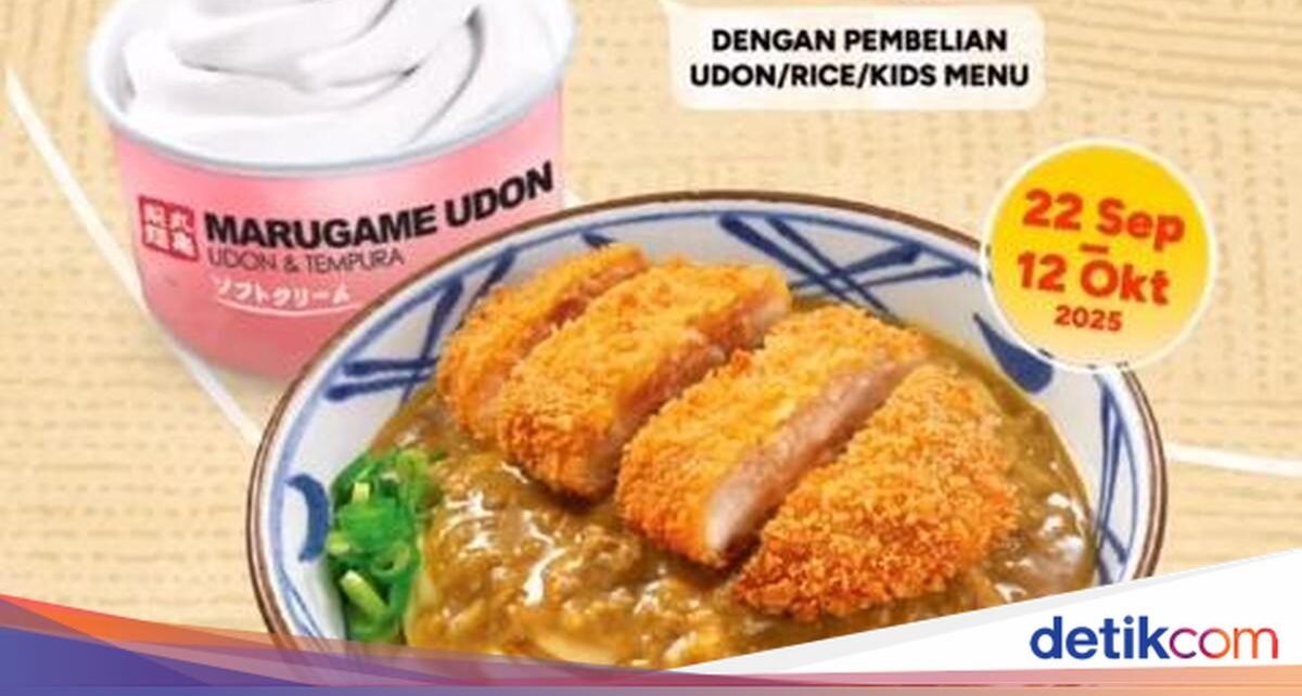 Marugame Udon Kasih Bonus Vanilla Ice Cream Rp 8 Ribuan, Cek Syaratnya!