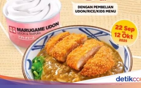 Marugame Udon Kasih Bonus Vanilla Ice Cream Rp 8 Ribuan, Cek Syaratnya!