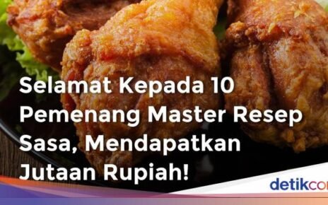 Selamat! Ini Daftar 10 Pemenang Master Resep Sasa