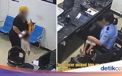 Haru! Kisah Pengantar Makanan Titip Anak ke Polisi Saat Hujan Deras