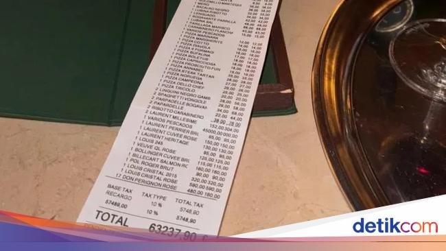 Seharga Mobil Mewah, 5 Bon Makan di Resto Ini Capai Miliaran Rupiah!