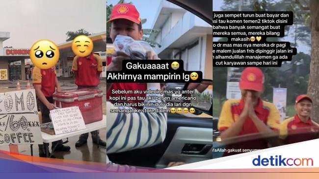 Viral! Momen Netizen Beli Kopi di SPBU Swasta yang Tengah Kesulitan