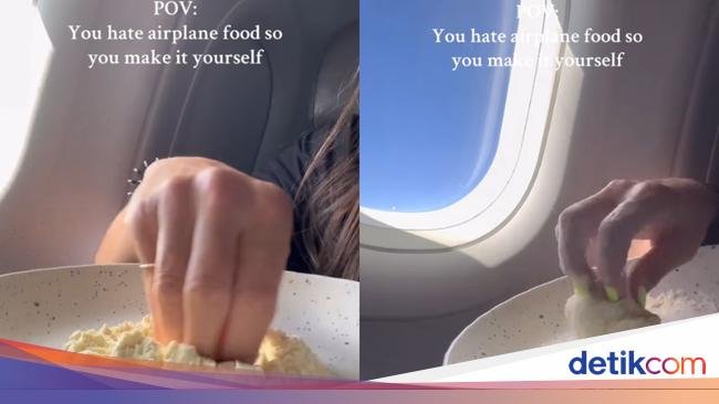 Viral! Influencer Ini Dikecam Gegara Masak Pasta di Pesawat