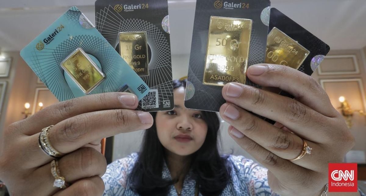 Usai Pecah Rekor, Harga Emas per Gram Turun Hari Ini