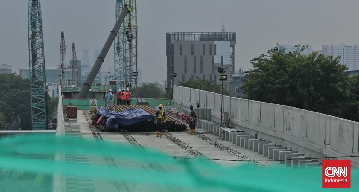 Progres LRT Jakarta Velodrome-Manggarai Capai 74,37 Persen