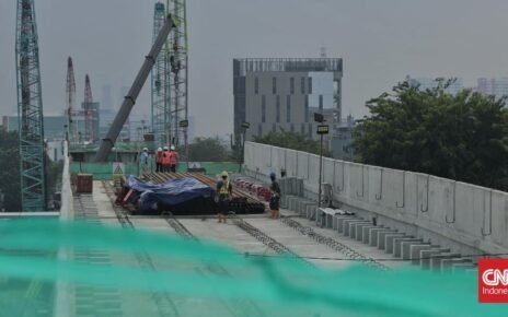 Progres LRT Jakarta Velodrome-Manggarai Capai 74,37 Persen
