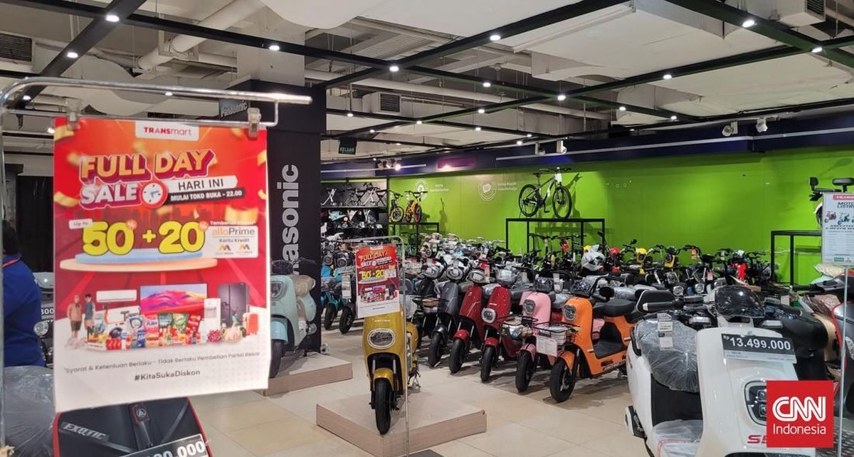 Transmart Diskon Besar-besaran Hari Ini, Sepeda Listrik Rp3,6 Juta