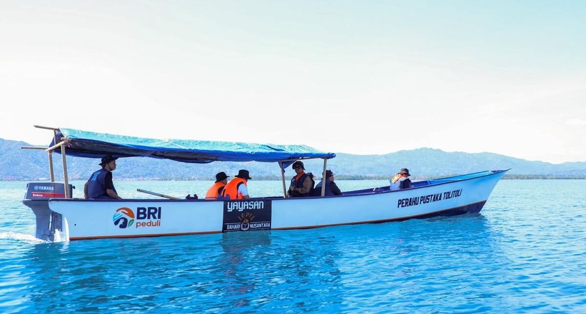 BRI Peduli Hadirkan Perahu Literasi untuk Anak Pesisir Tolitoli