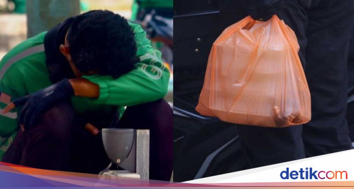 Duh! Pelanggan Ini Geli Sentuh Bungkus Makanan yang Diantar Ojol