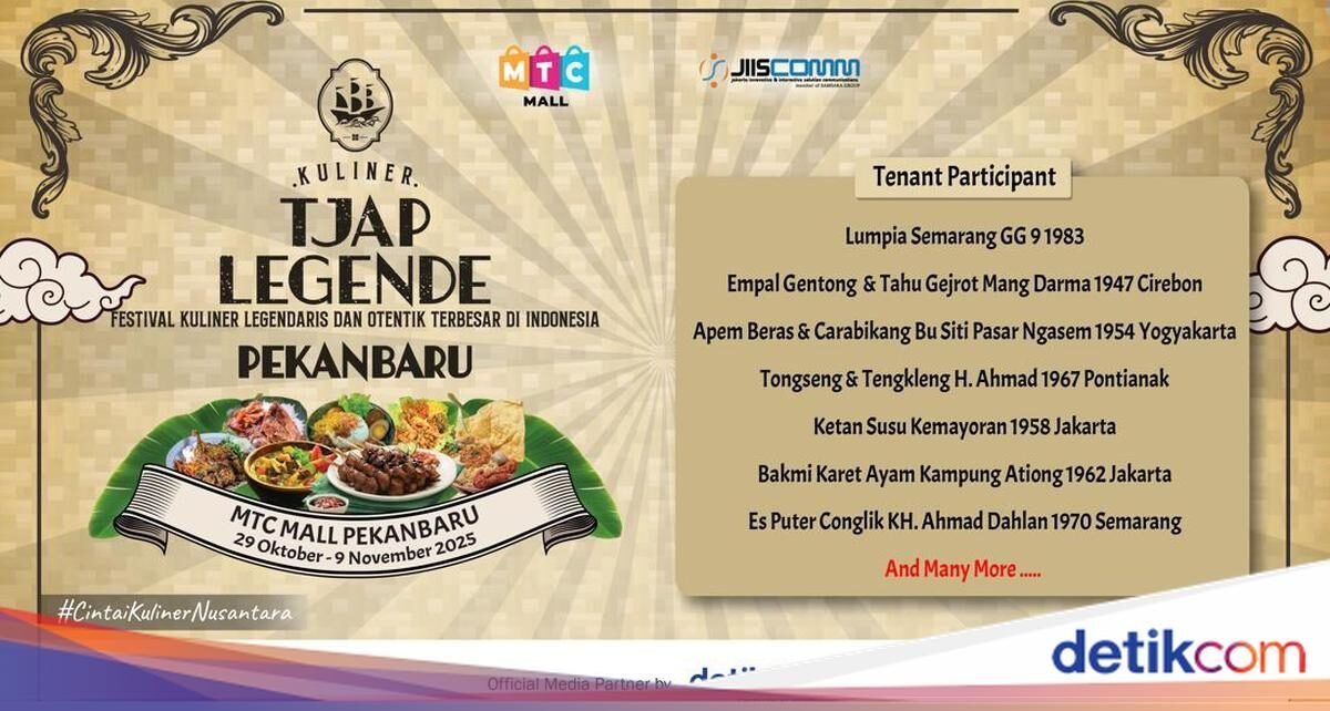 40 Kuliner Legendaris Meriahkan Festival Tjap Legende Pekanbaru