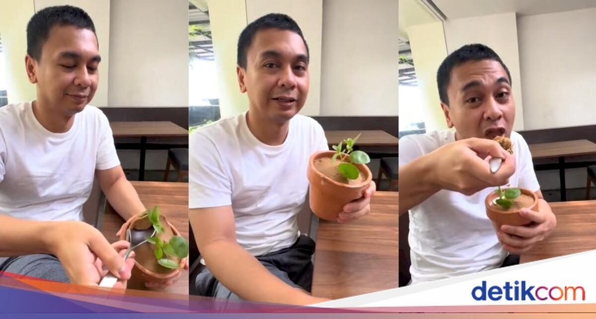 Makan Gado-gado Bentuk Pot, Raditya Dika Bikin Netizen Penasaran