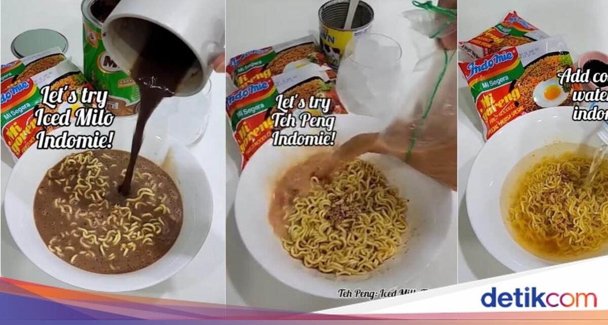 Nyeleneh! Kreasi Indomie Goreng Campur Milo hingga Teh Susu