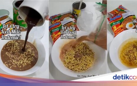 Nyeleneh! Kreasi Indomie Goreng Campur Milo hingga Teh Susu