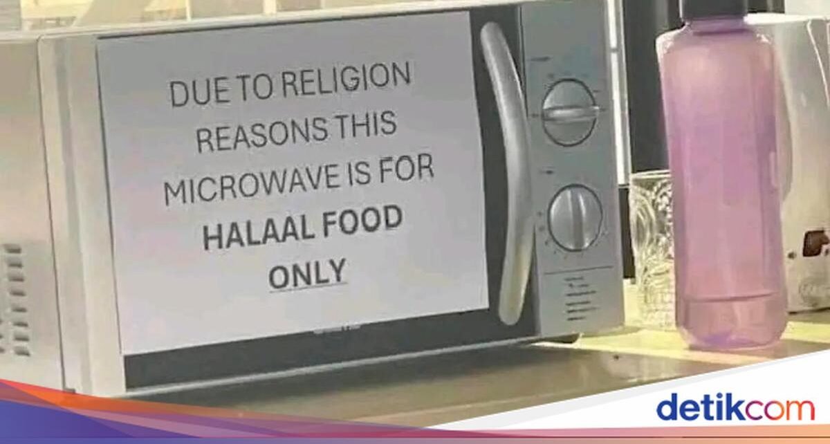 Viral Microwave Khusus Makanan Halal di Kantor, Netizen Beri Reaksi Beragam