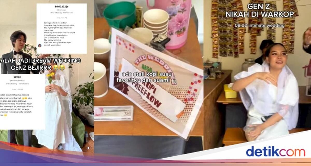 Kalcer Abis! Pasutri Gen Z Pilih Nikah Sederhana di Warkop