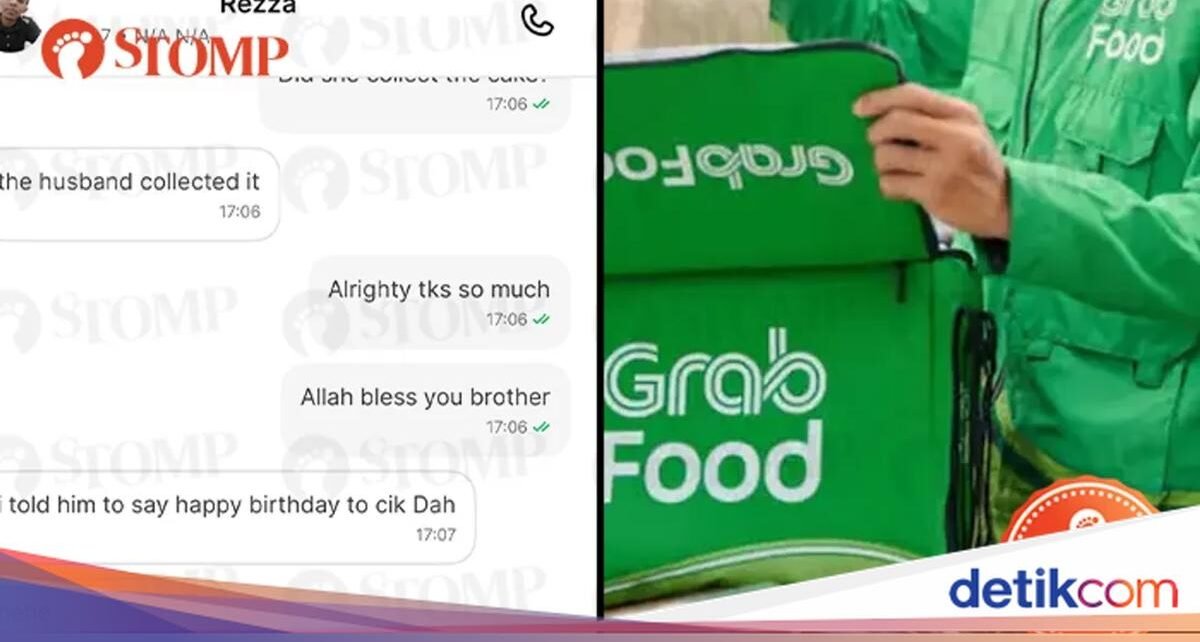 Momen Hangat! Ojol Ini Antar Kue dan Ucapkan Ulang Tahun buat Pelanggan
